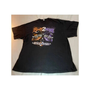 Ball2More Muscle Russell Street Baltimore Ravens Orioles Black 2X Shirt NFL MLB